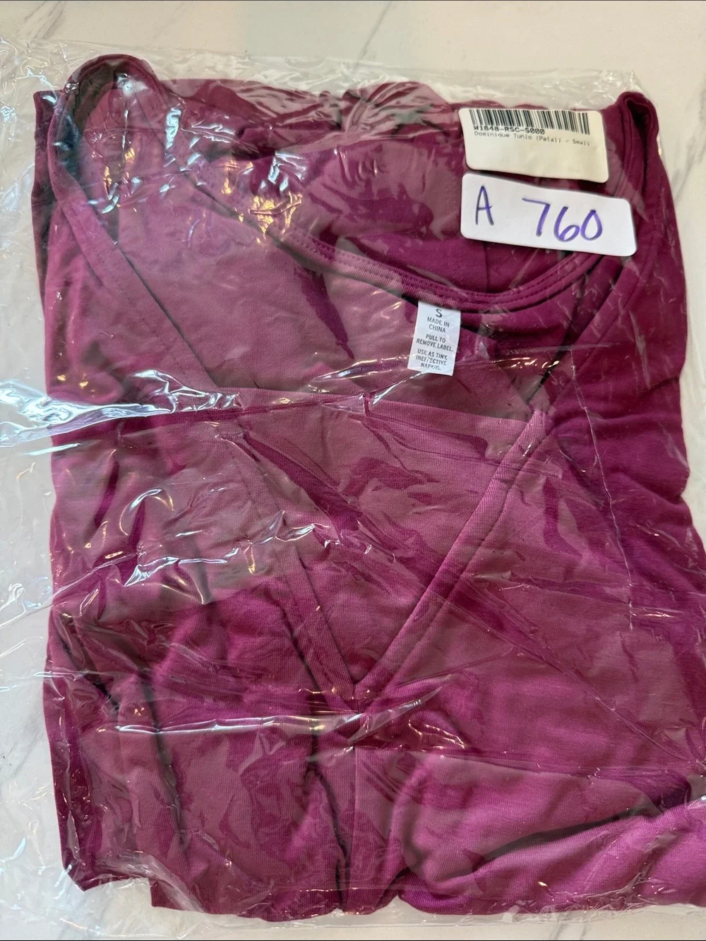 New Betabrand Dominique Tunic Top Petal Pink Small